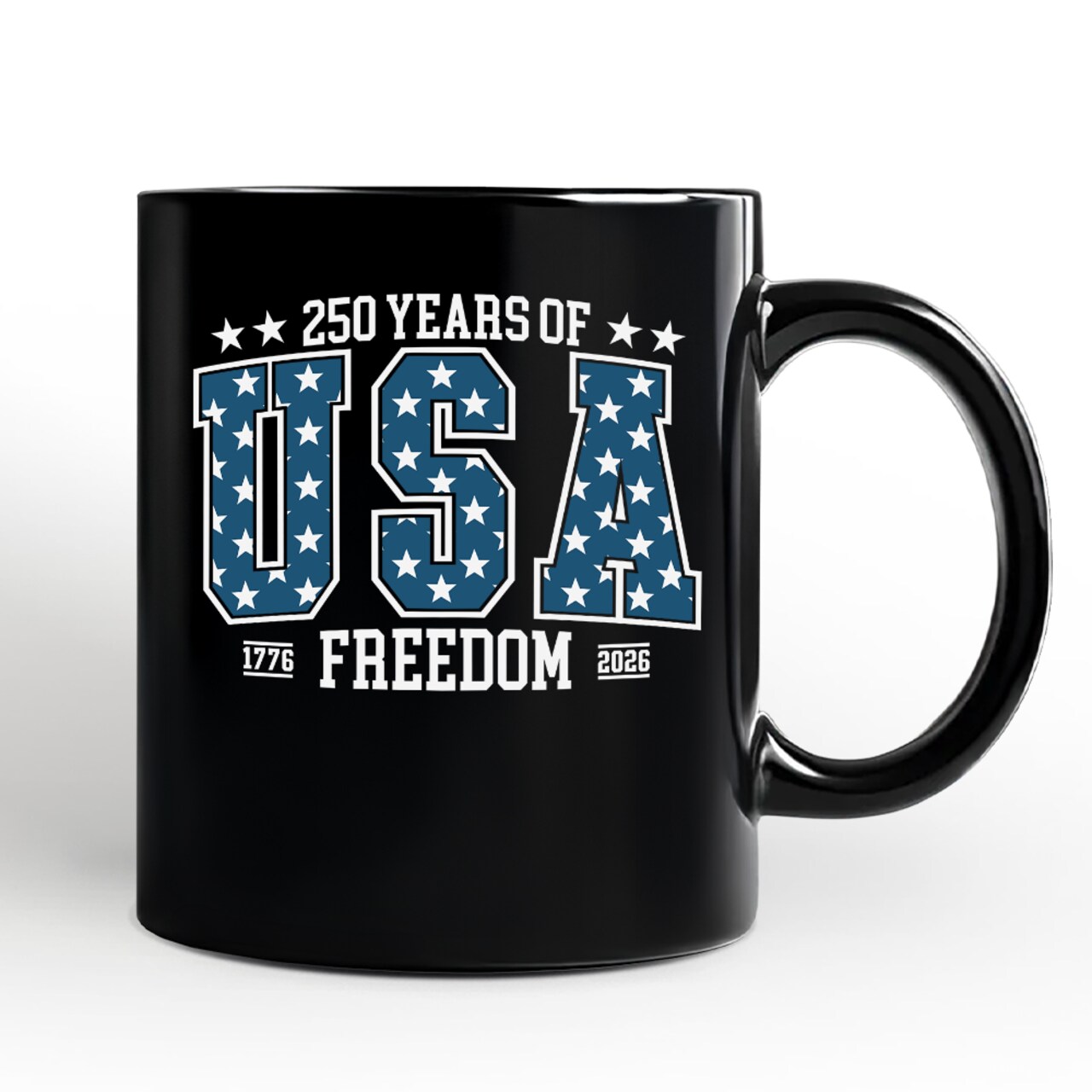 USA 250 Years Anniversary Mug, 4th of July Patriotic 1776–2026 Freedom Gift